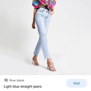 RIVER ISLAND Light Blue Denim